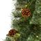 4ft. Pre-Lit White Mountain Pine & Pinecones Artificial Christmas Tree with Clear LED Lights
